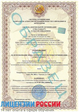 Образец разрешение Конаково Сертификат ISO 13485